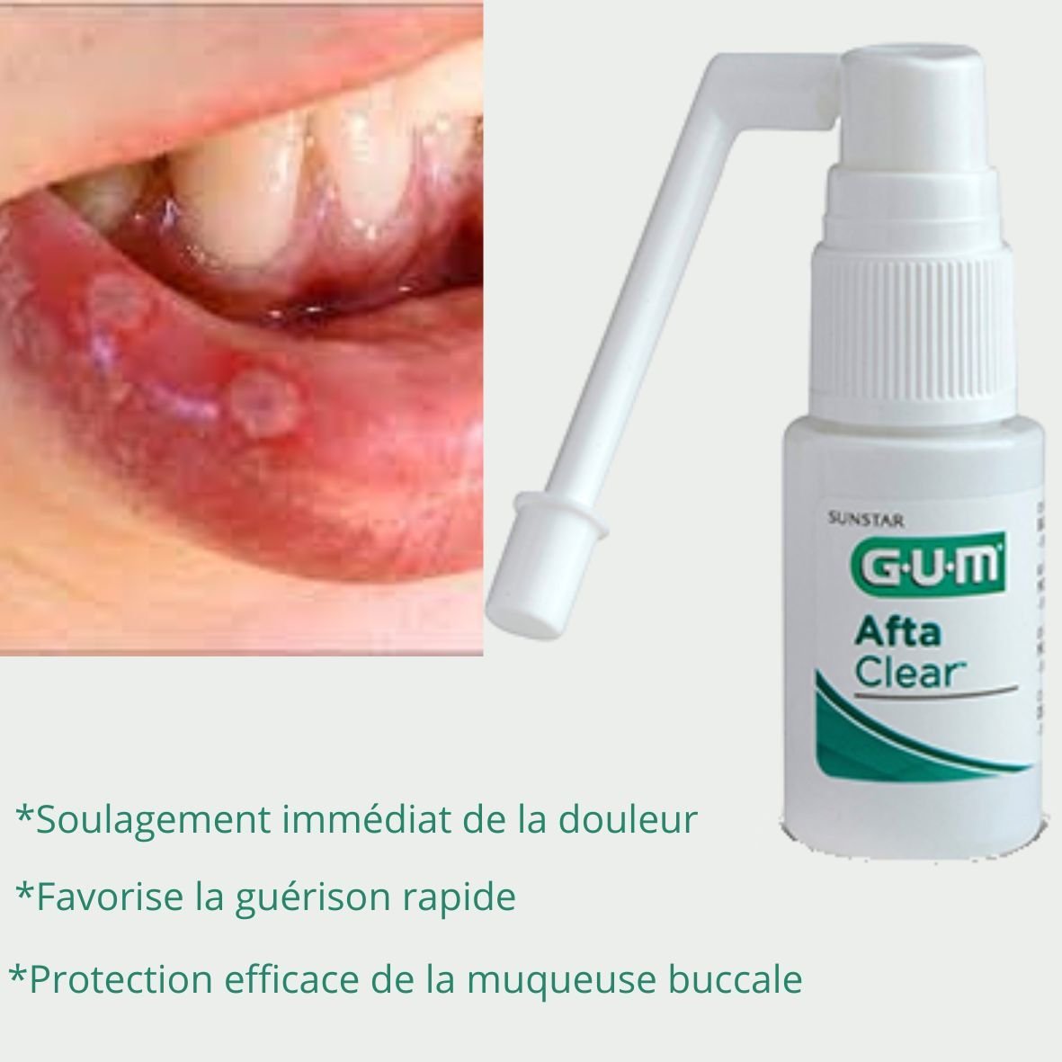 GUM Afta Clear Spray Aphtes et Lésions. paraplume