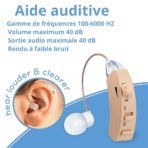 Beurer aide auditive HA 50. paraplume