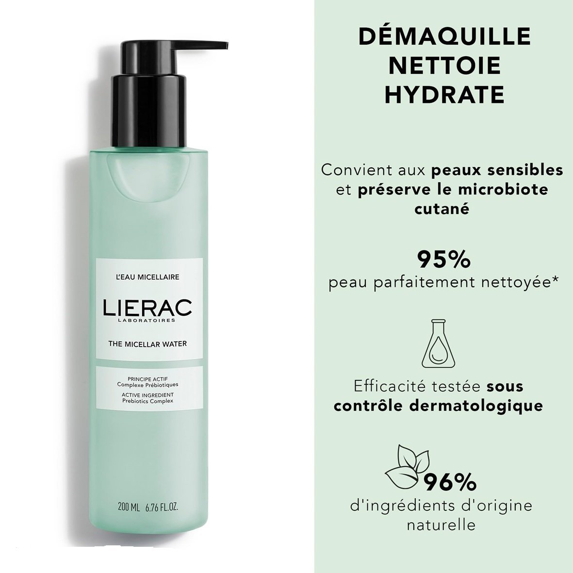 LIERAC Eau Micellaire 200 Ml. paraplume