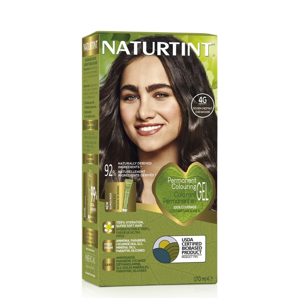 NATURTINT 4G châtain doré. paraplume