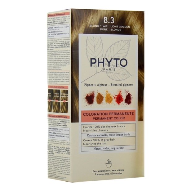 Phyto color 8.3 Light Golden blonde . Paraplume