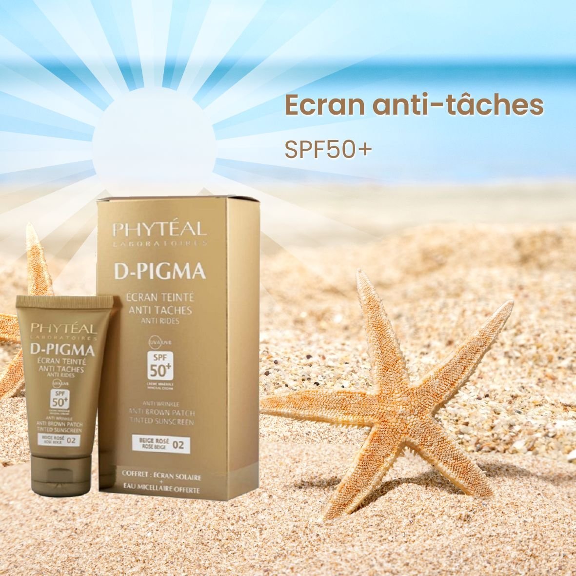 Phyteal D-pigma écran beige rosé 02. paraplume