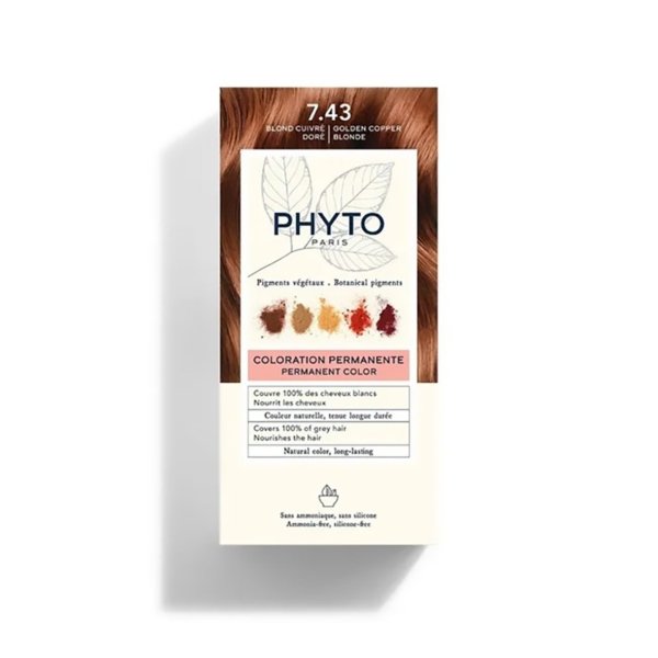 Phyto Color 7.43 Blond Cuivré Doré . Paraplume