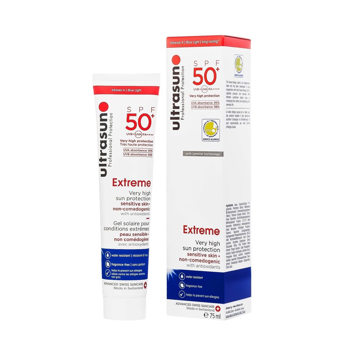 ULTRASUN Extreme Gel Solaire SPF 50+. paraplume
