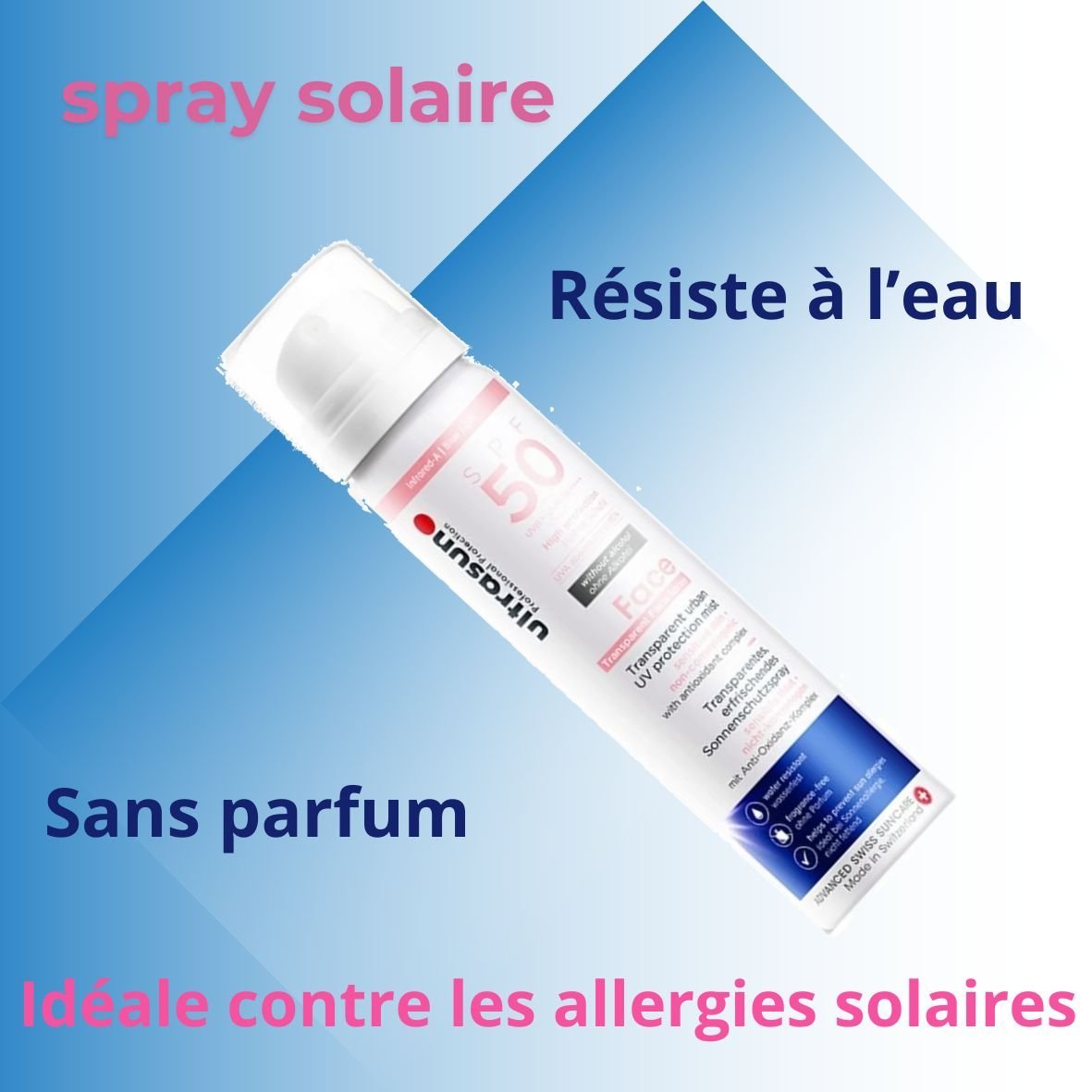 ULTRASUN Face and Scalp Spray UV Protection Mist SPF 50. paraplume