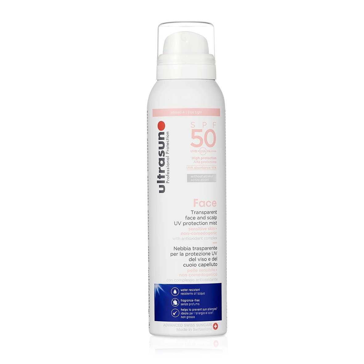 ULTRASUN Face and Scalp Spray UV Protection Mist SPF 50. Paraplume