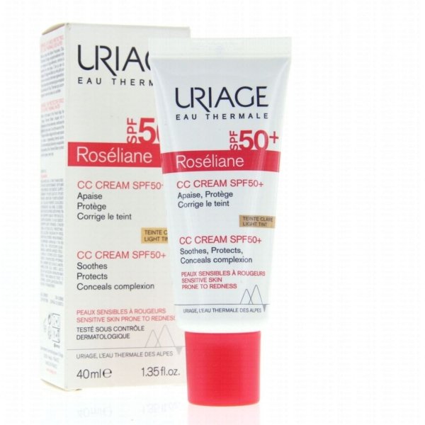 URIAGE Roséliane CC Crème teinté Claire SPF 50+.paraplume