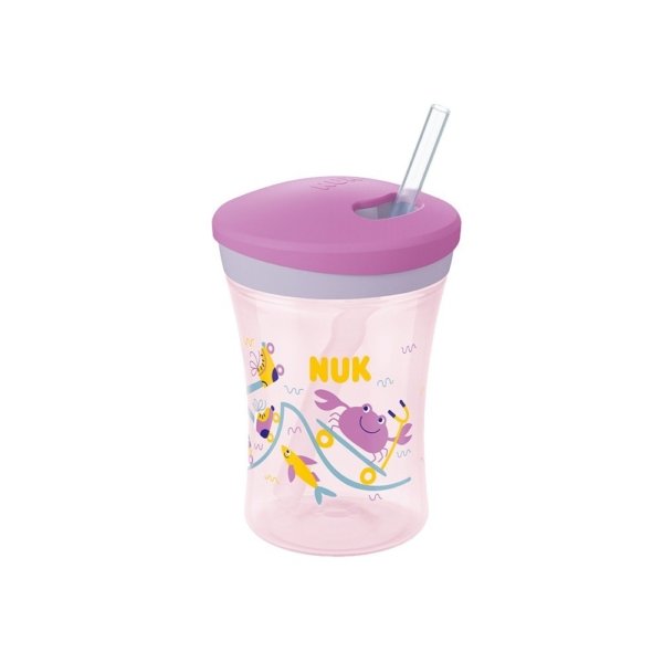 Nuk action cup-avec paille 12m. paraplume