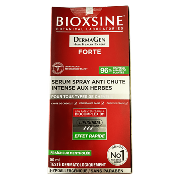 BIOXSINE Forte Serum Spray Antichute Intense. paraplume
