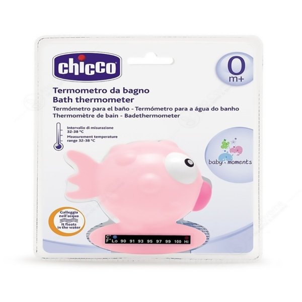 CHICCO Thermomètre De Bain Poisson (ROSE). Paraplume