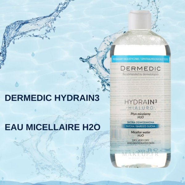 Dermedic hydrain 3 eau micellaire h²o. paraplume
