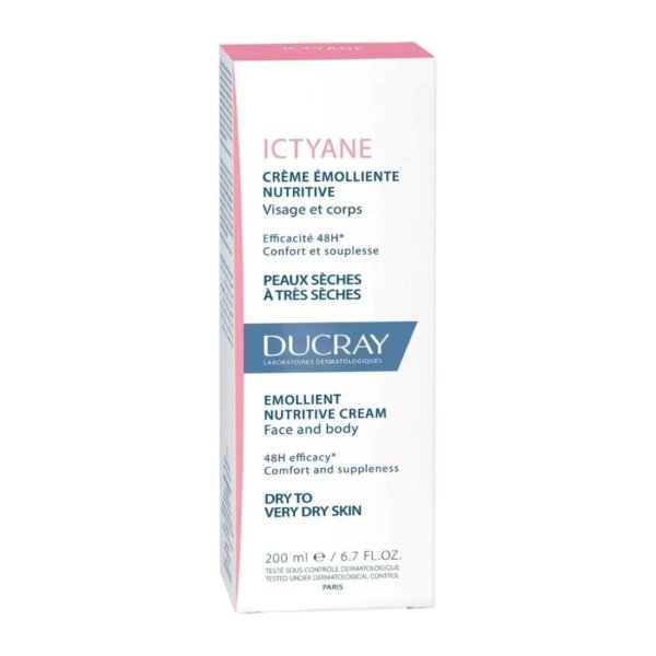 DUCRAY ICTYANE Crème Emolliente Nutritive . Paraplume