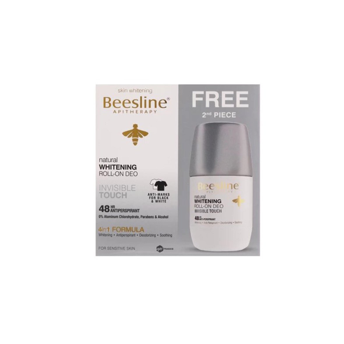 BEESLINE Roll-On Déodorant Invisible Touch+1 Gratuit. Paraplume