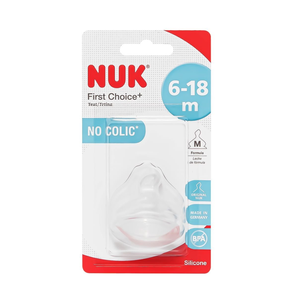 NUK First Choice+ Tétine 6-18 m . Paraplume