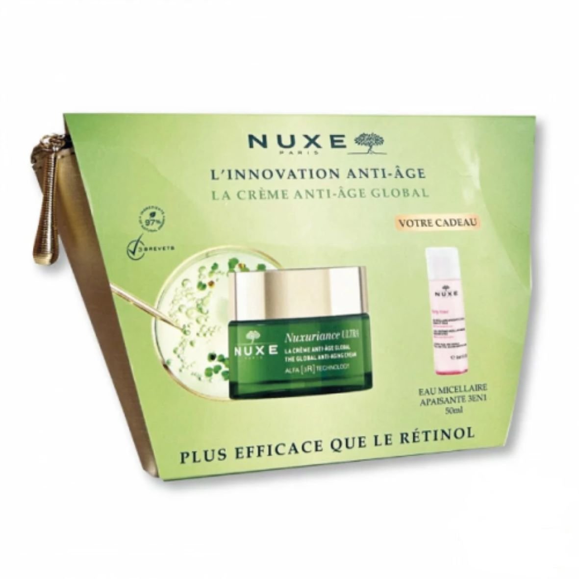 NUXE Nuxuriance Trousse Innovation Anti-Age La Crème Anti-Age Global. paraplume