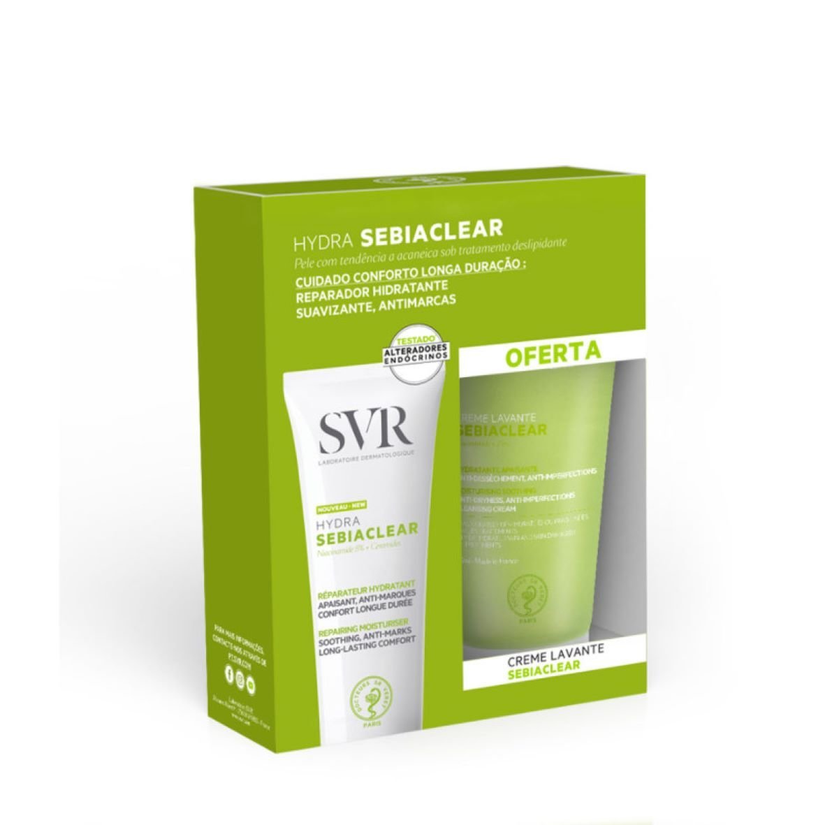 Pack SVR Hydra Sebiaclear + Crème Lavante Sebiaclear Offerte. paraplume