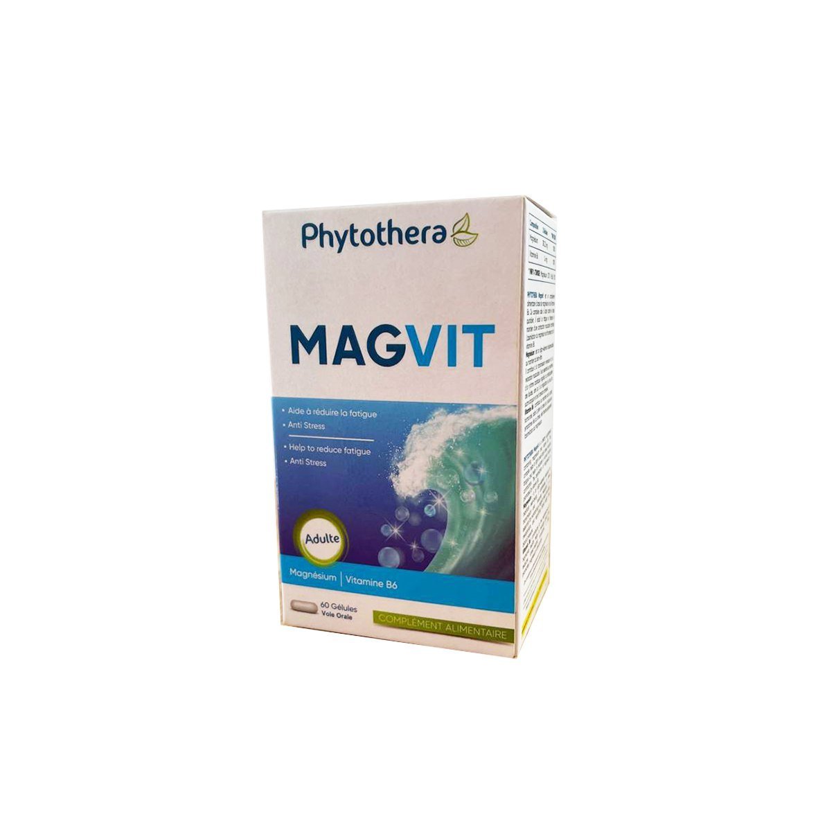 VITAL Phytothera MAGVIT magnésium 60 Gélules . Paraplume