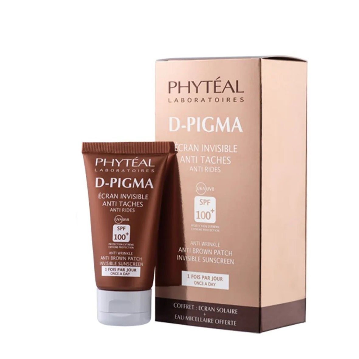 PHYTEAL D -PIGMA Ecran Invisible Anti-taches & Anti-rides SPF 100+ .Paraplume