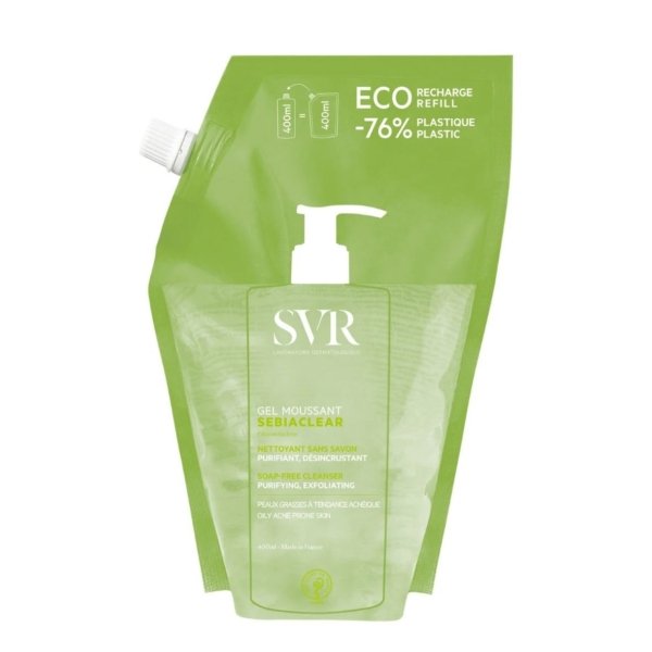 SVR Sebiaclear Gel Moussant Recharge 400 ML .Paraplume