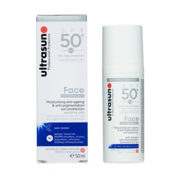 ULTRASUN Face Anti-Ageing & Anti-Pigmentation SPF 50+. paraplume