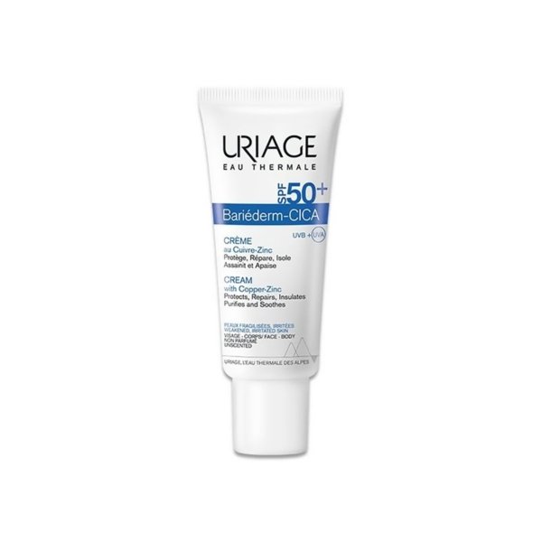 URIAGE BARIEDERM-CICA Crème SPF 50+ . Paraplume