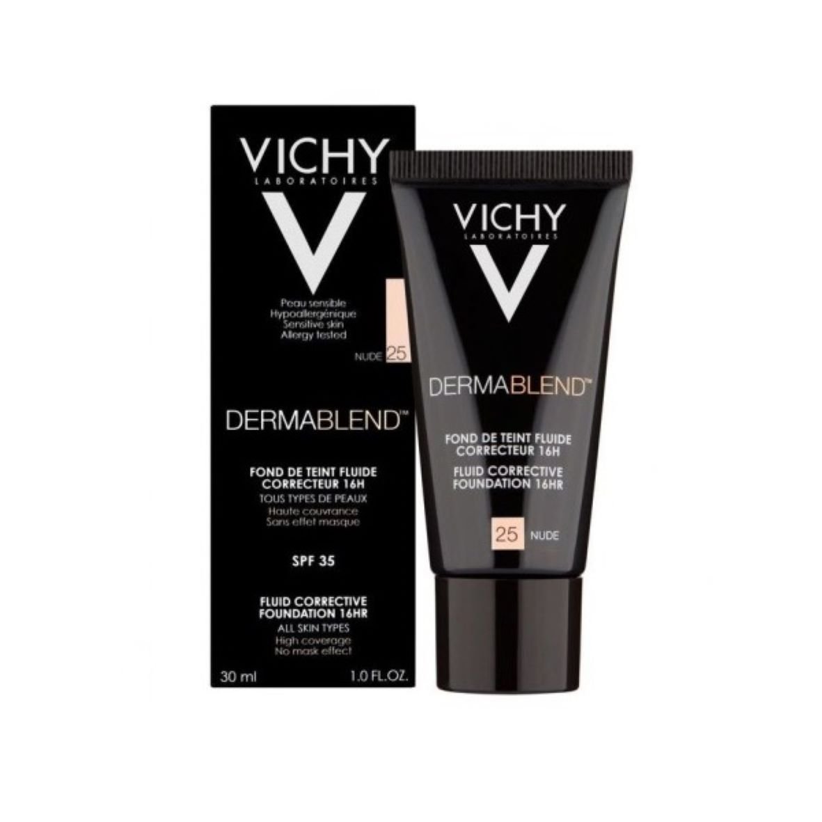 VICHY Dermablend Fond De Teint Fluide Teintée SPF 28. paraplume