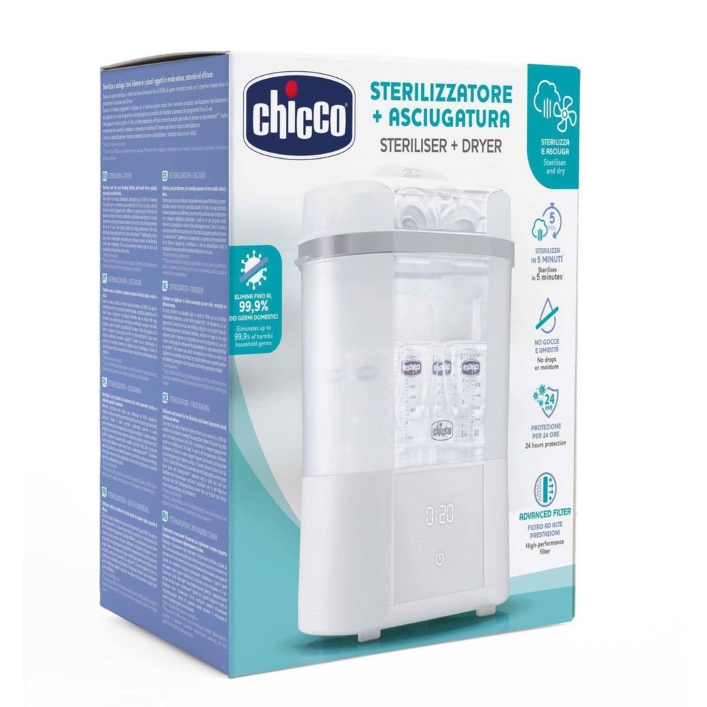 CHICCO Stérilisateur Biberon à Vapeur 3 En 1. paraplume