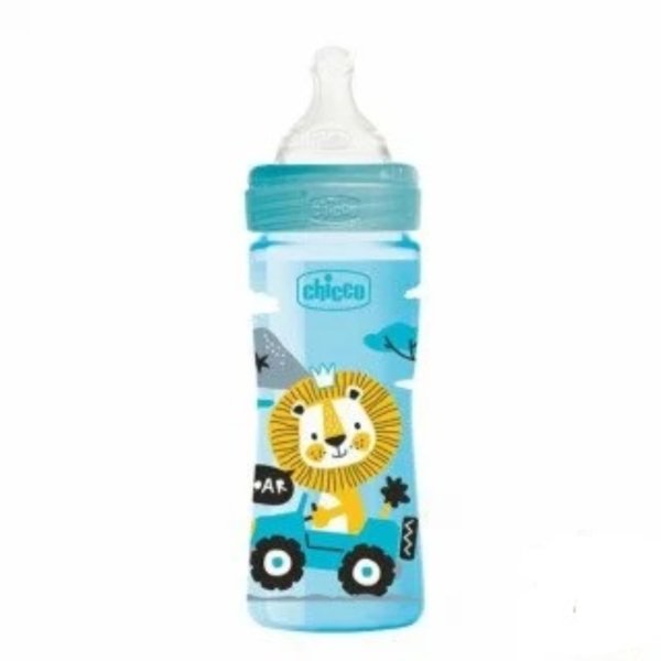 CHICCO Well Being Biberon Bleu 2 M+. paraplume