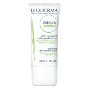 BIODERMA Sébium Sensitive Soin Apaisant Anti Imperfections. paraplume