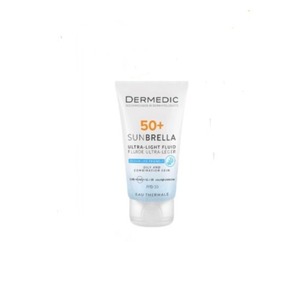 DERMEDIC Sunbrella Fluide Ultra Léger SPF 50+. paraplume