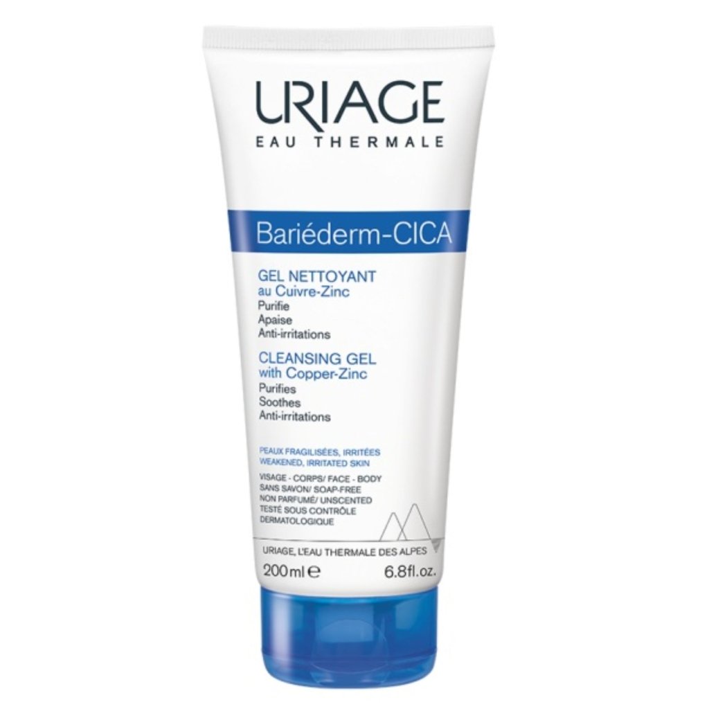 URIAGE Bariéderm CICA Gel Nettoyant Au Cuivre Zinc . paraplume