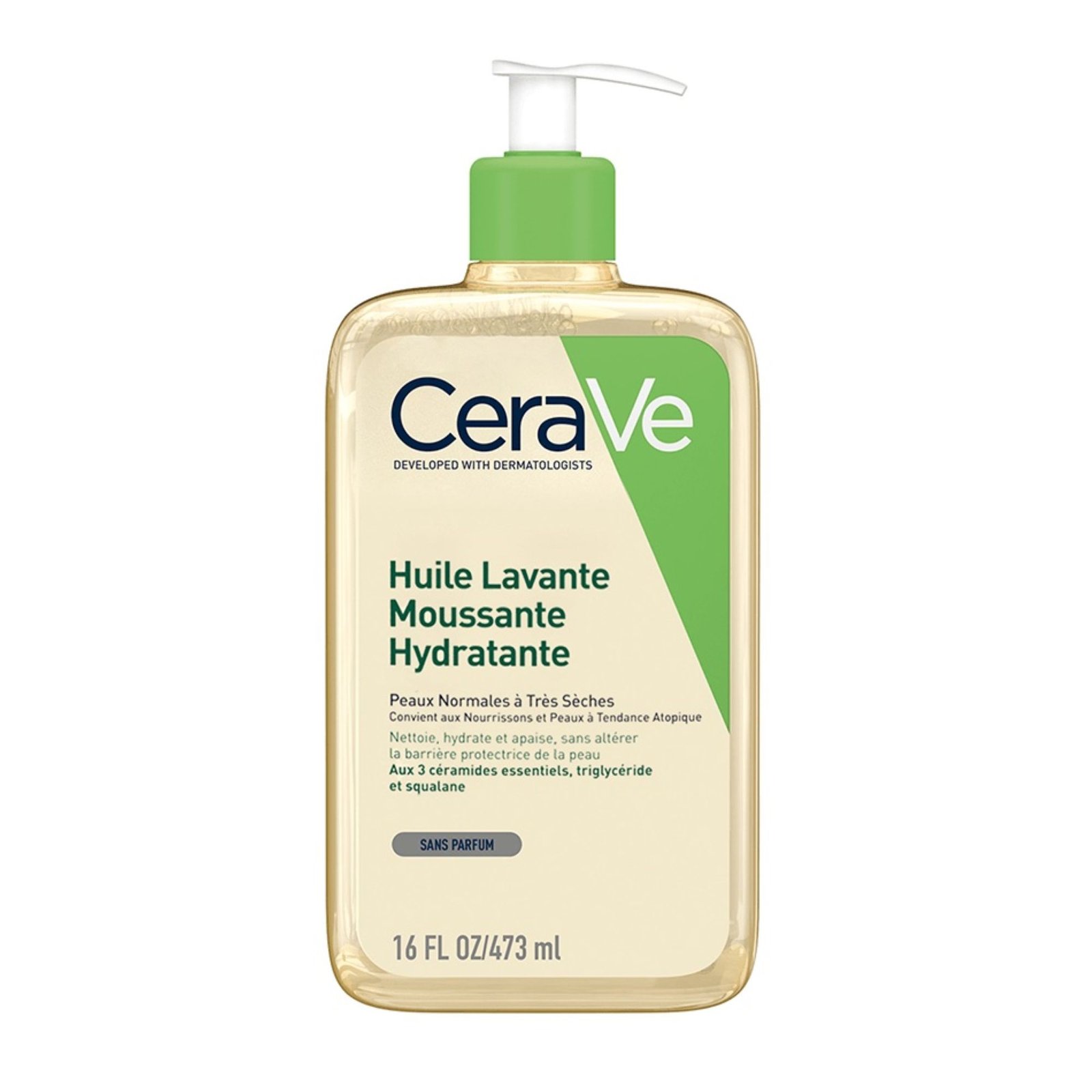CERAVE Huile Lavante Moussante Hydratante 473 ML . paraplume