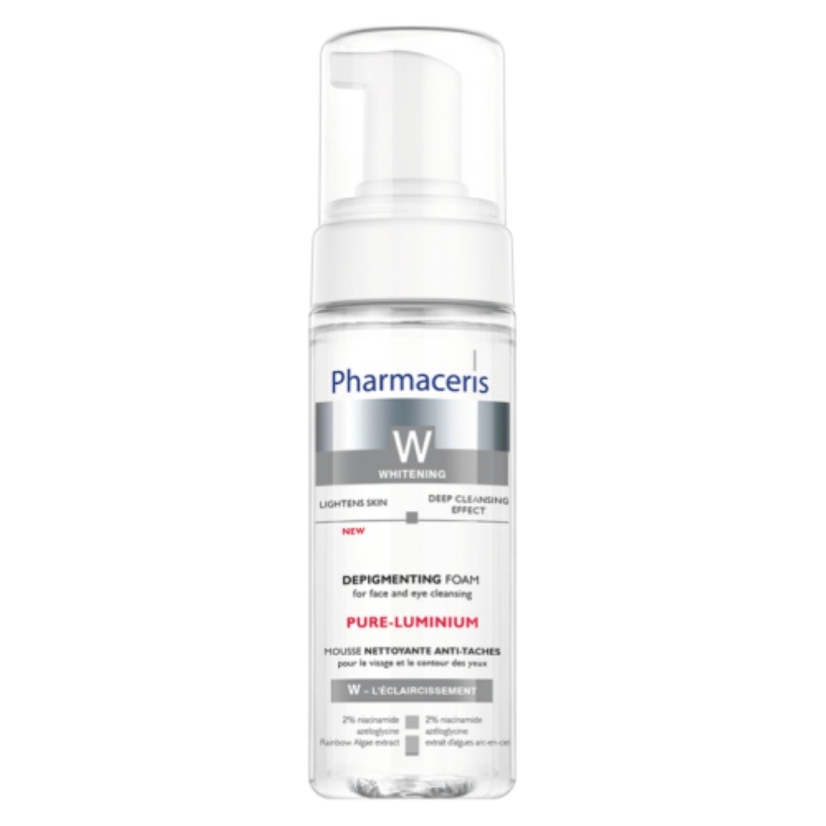 PHARMACERIS W Pure Luminium Mousse Nettoyante Anti taches. paraplume