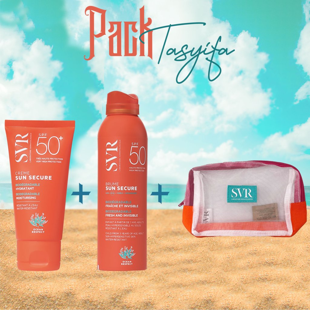 SVR Pack Crème Sun Secure SPF 50+ & Brume SPF 50. Paraplume