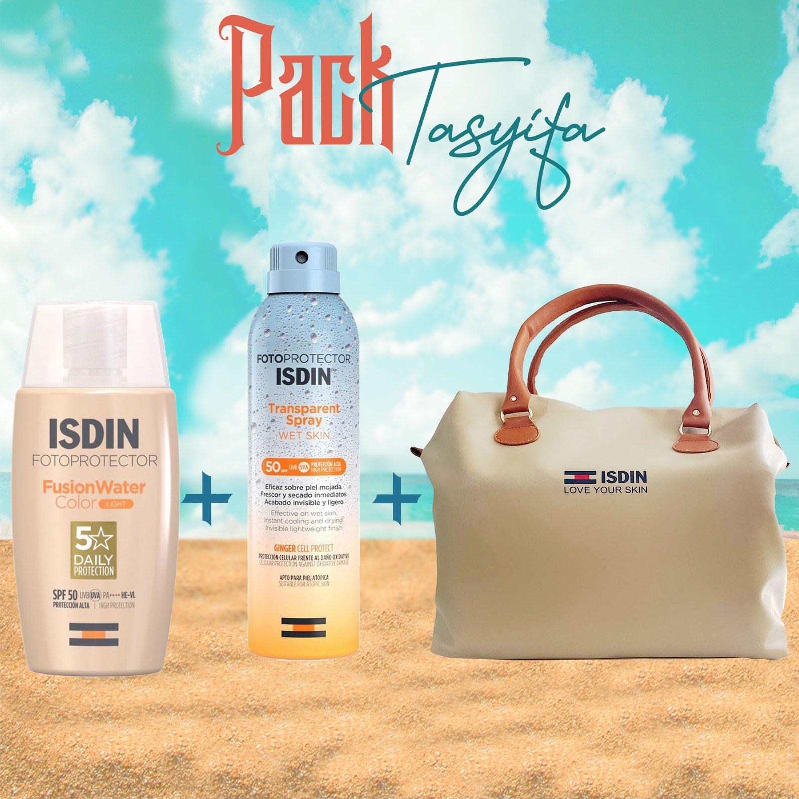PACK ISDIN Fusion Water Color Light SPF 50. Parfaplume