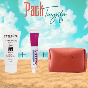 PACK PHYTEAL Ecran Solaire Teinté Beige Eclat SPF 50. paraplume