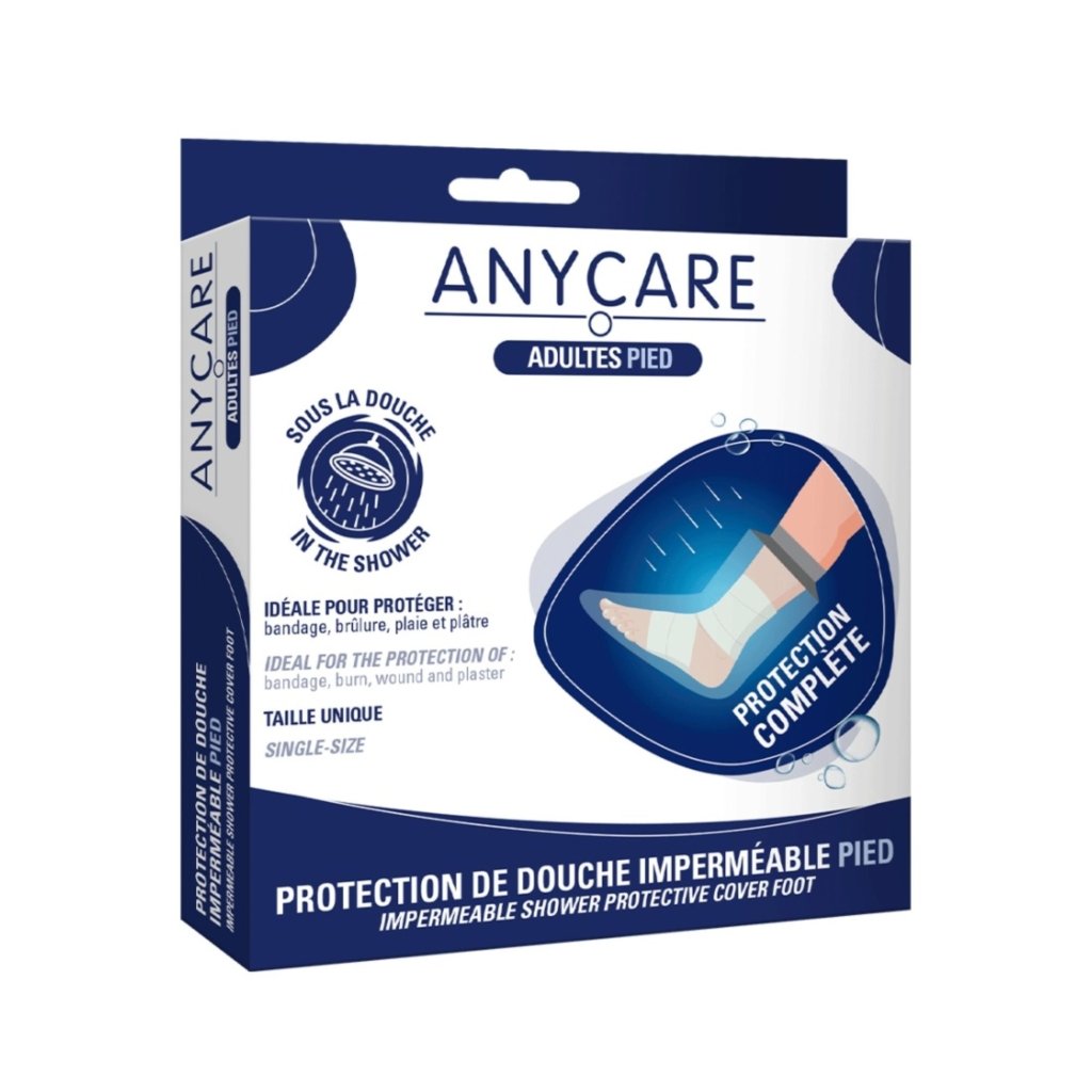 ANYCARE Protection De Douche Imperméable Adultes Pied. paraplume