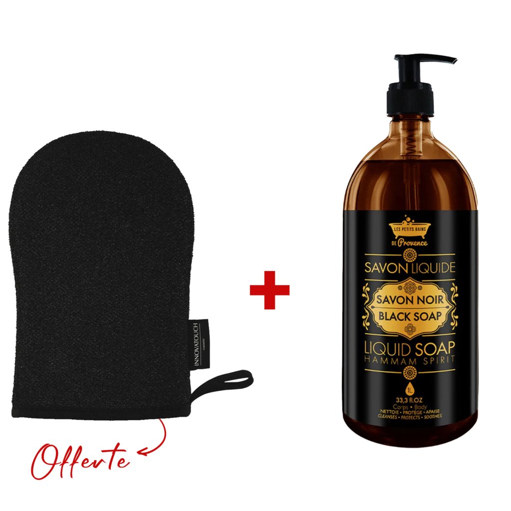 Les Petits Bains Savon Noir Liquide 1 L. paraplume