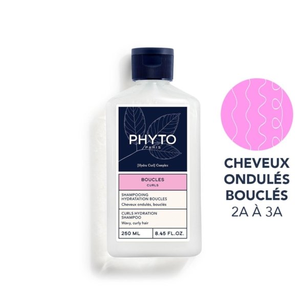 PHYTO Shampooing Hydratation Boucles 250 ML . paraplume