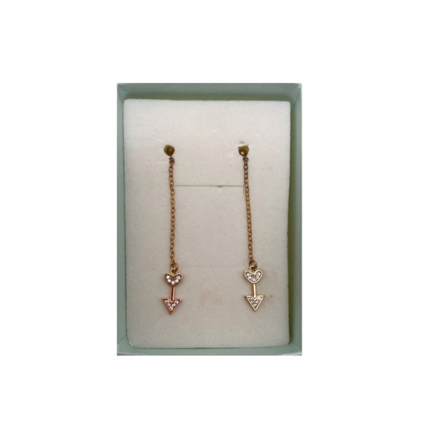 Boucles d'oreilles En Plaqué Or. Paraplume
