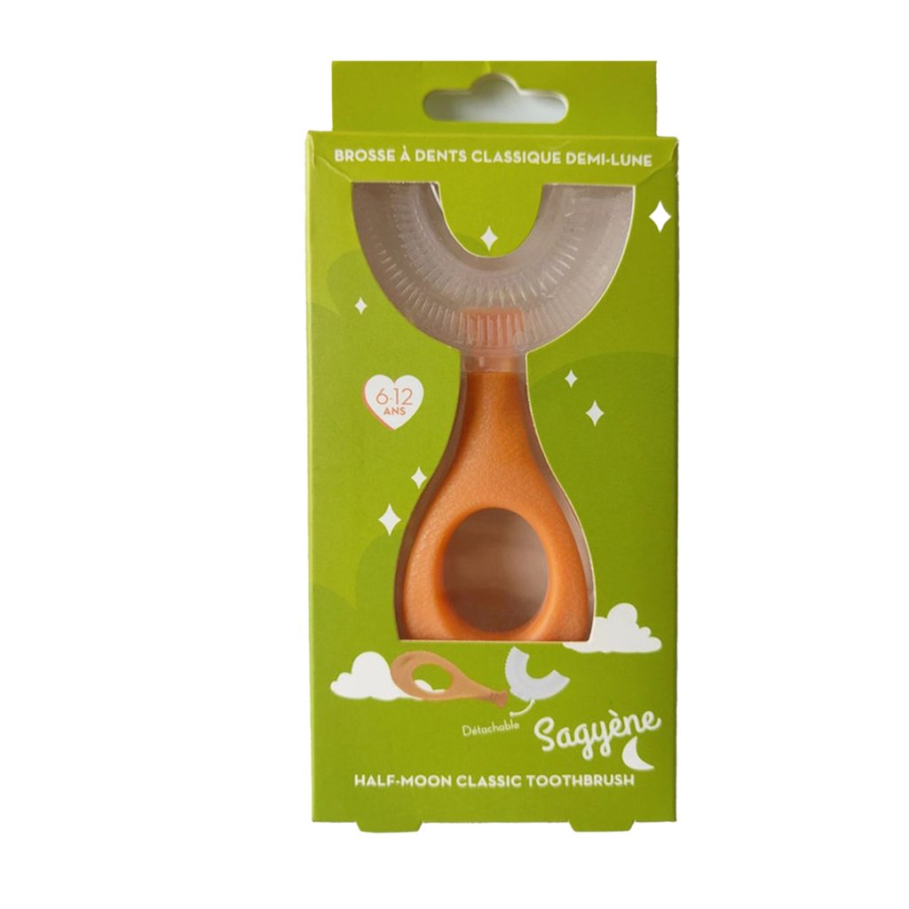 SAGYENE Brosse à Dents Classique Demi-Lune 6-12 ans. paraplume