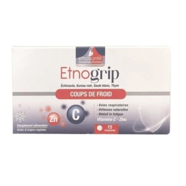ETNOGRIP Coups De Froid 15 Comprimés. paraplume