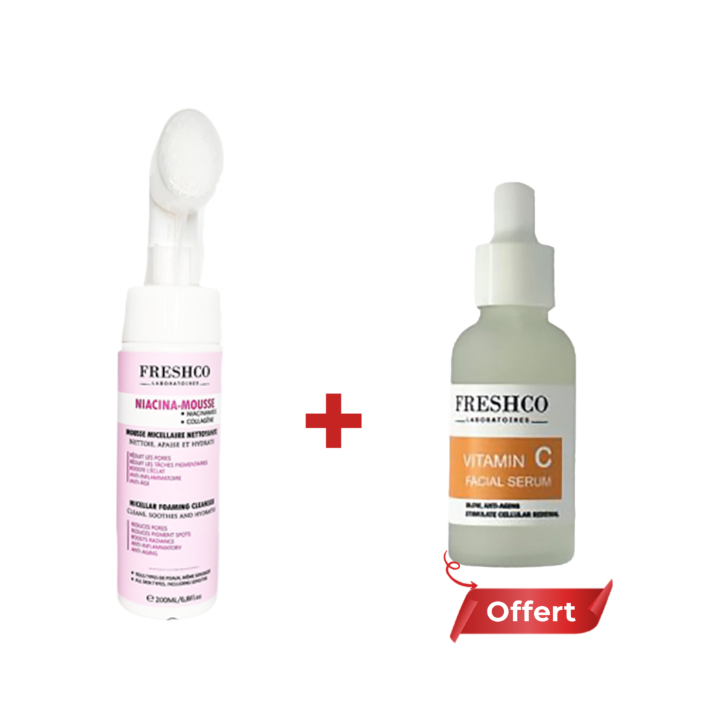 Pack FRESHCO Sérum Vitamine C & Mousse Nettoyante . Paraplume