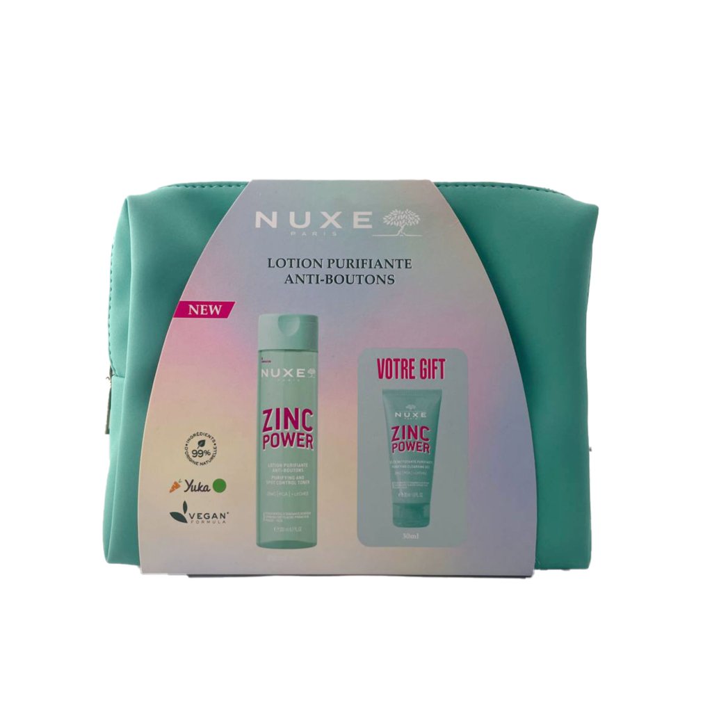 NUXE Trousse Zinc Power Lotion Purifiante Anti Boutons. paraplume