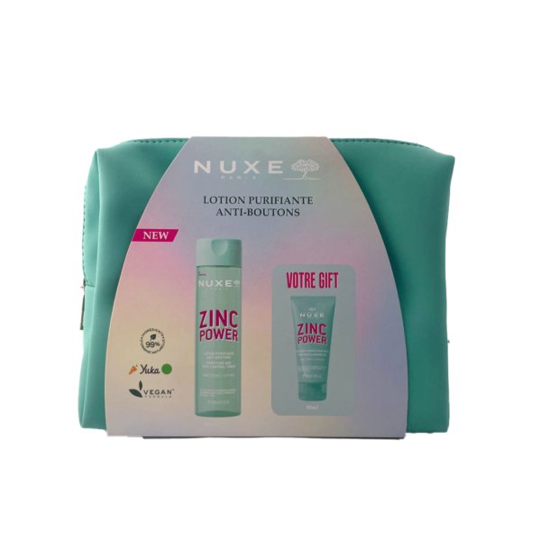 NUXE Trousse Zinc Power Lotion Purifiante Anti Boutons. paraplume