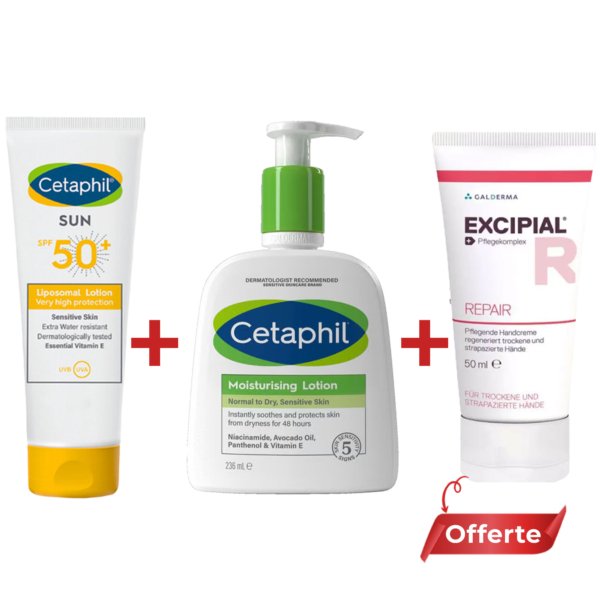 Pack CETAPHIL Soin Quotidien Hydratation & Protection. Praplume