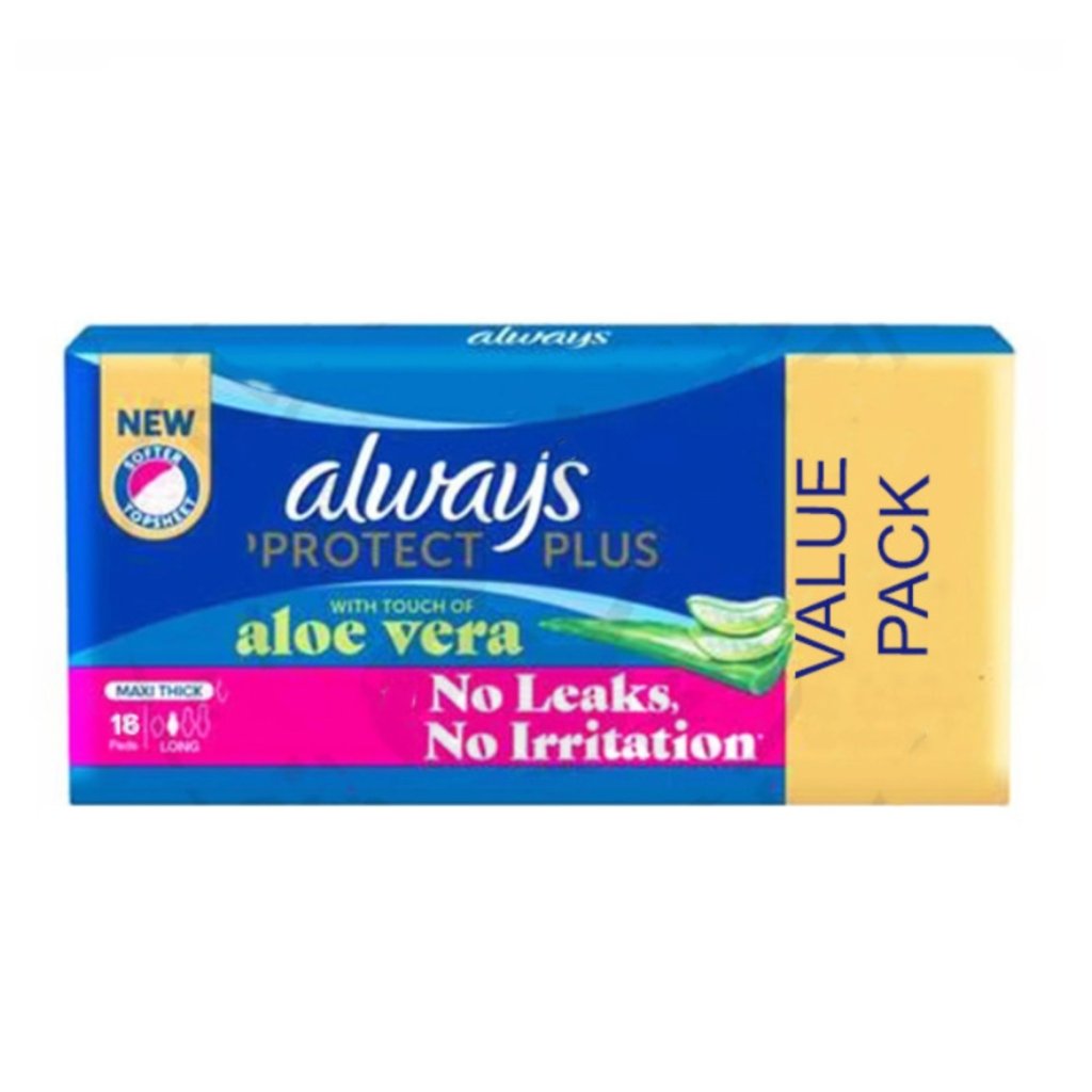 ALWAYS Maxi Thick Aloe Vera 16 Pièces. paraplume