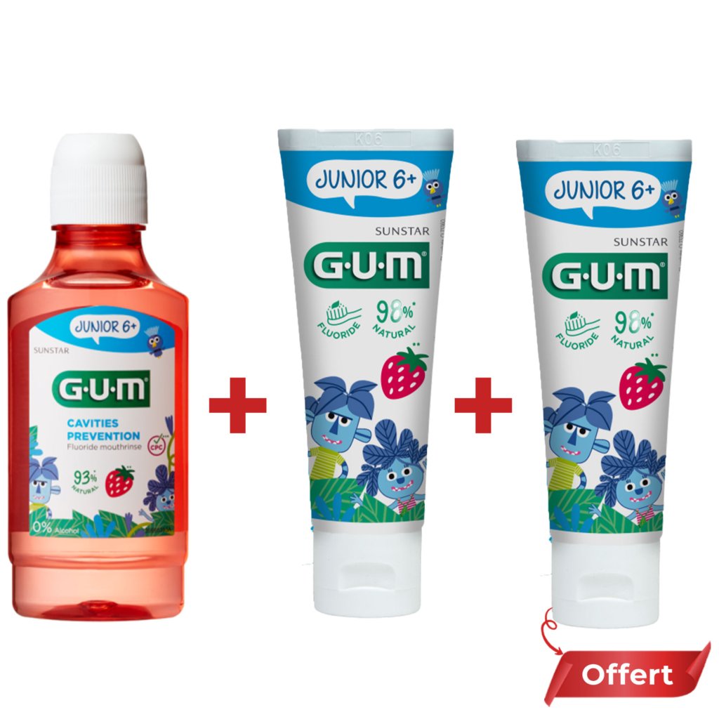 PACK GUM Cavities Prevention Junior 6+. paraplume