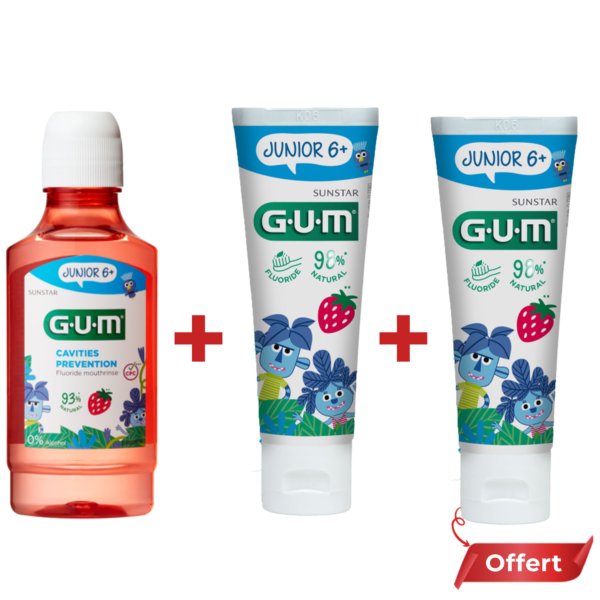 PACK GUM Cavities Prevention Junior 6+. paraplume