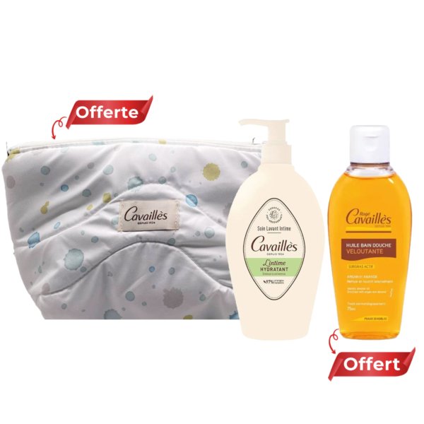 ROGE CAVAILLES Trousse Hydratant Soin Lavant Intime. paraplume